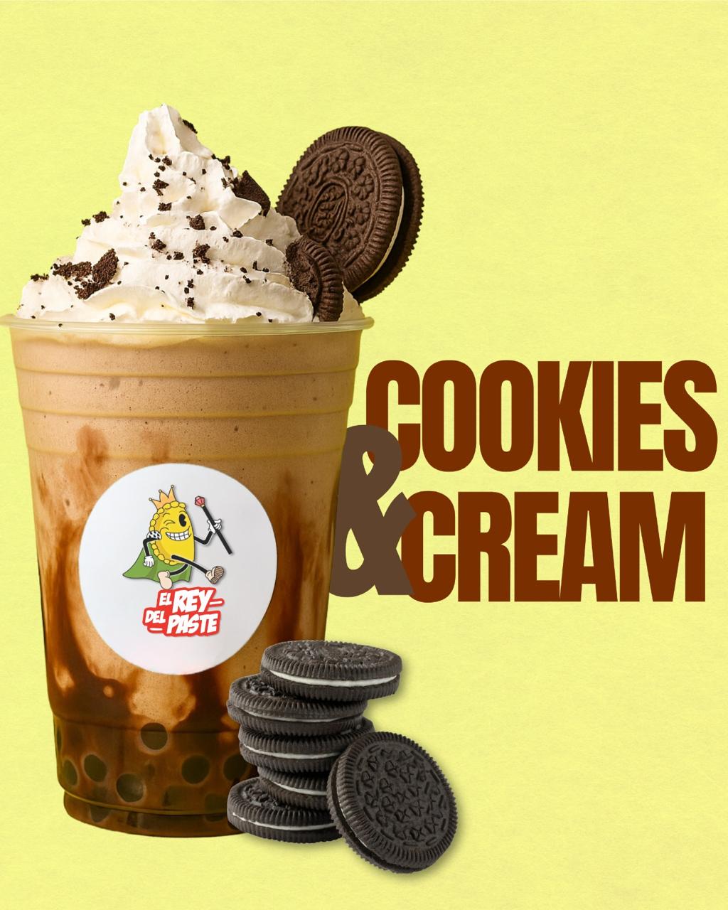 Frappe cookies and cream con tapioca