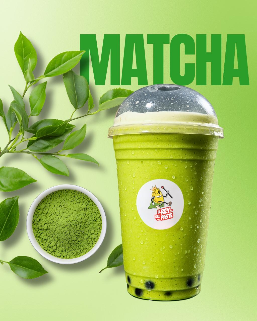 Boba de matcha con tapioca
