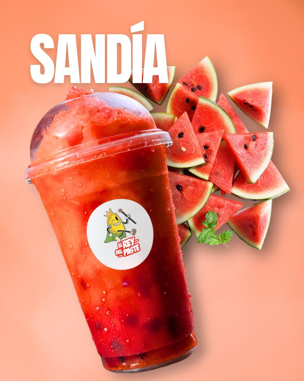 Smoothie de sandia con tapioca