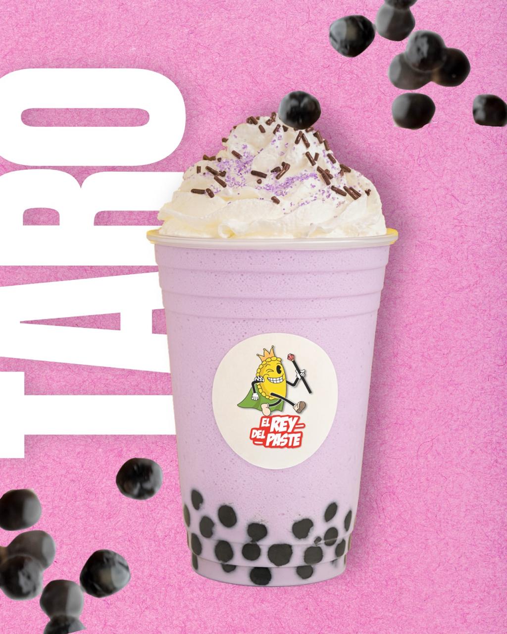 Boba de taro con tapioca